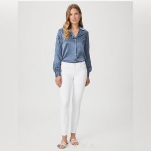 Paige white verdugo cropped jeans